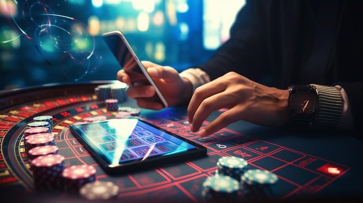 Ilustrasi proses pengunggahan dokumen verifikasi dengan perangkat mobile di platform sukitoto